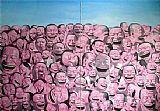 Yue Minjun Garbage Dump painting